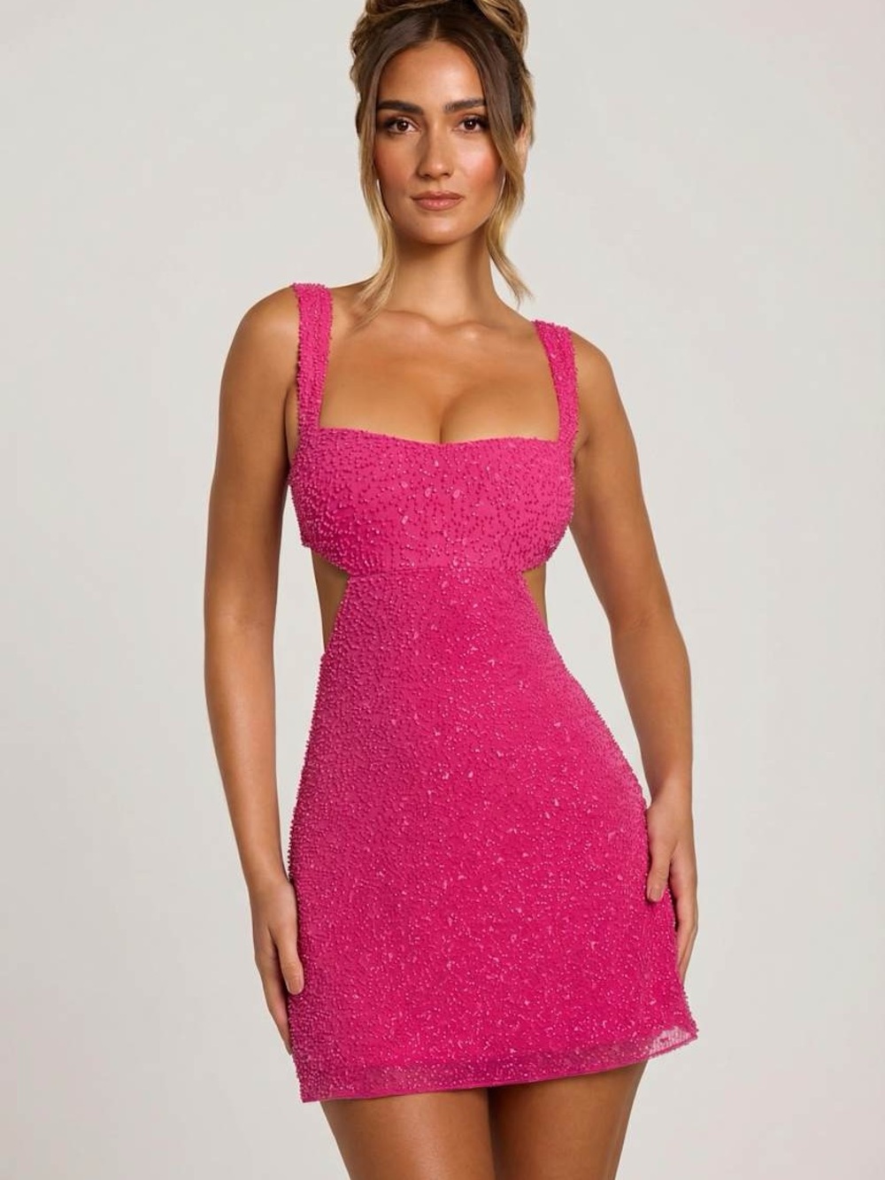 Oh Polly Emilion Embellished Mini Dress